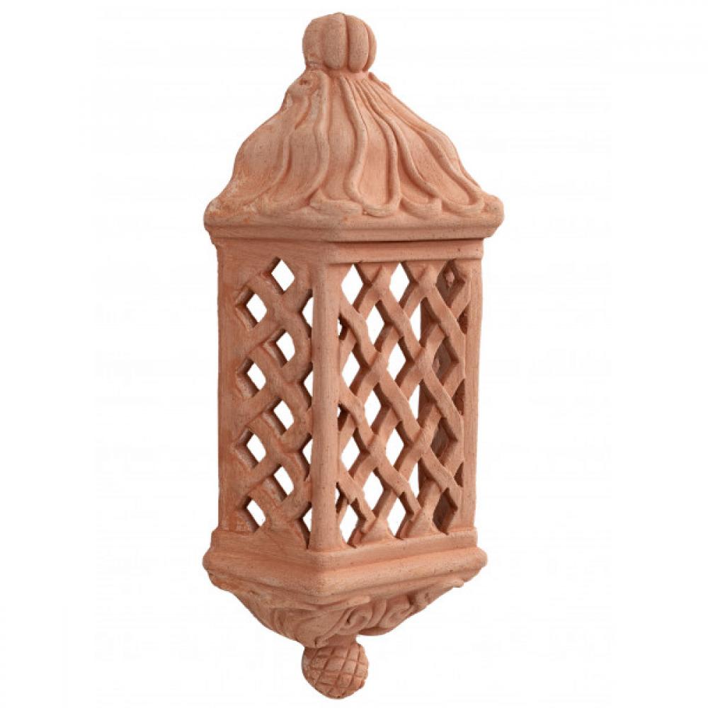 cotto keramika terracotta lampa zahradny hlina tehla zahradna stavba mrazuvzdorna toskansko toskansko handmade rucne vyrobeny remeselny mediteransky stena lampa.jpg